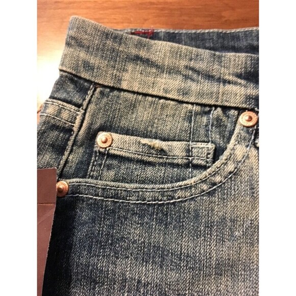 7 For All Mankind Women's Skirt A Pocket Jeweled Mini Skirt Size 27 NWT $178 - Picture 4 of 10